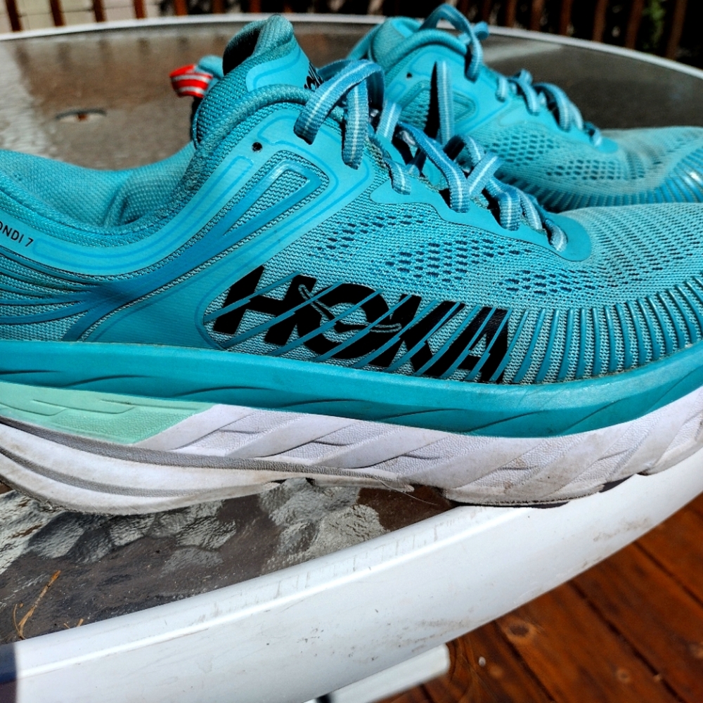 $23 Hoka One One Bondi 7 Women's Size 9 Aquarelle Shoes